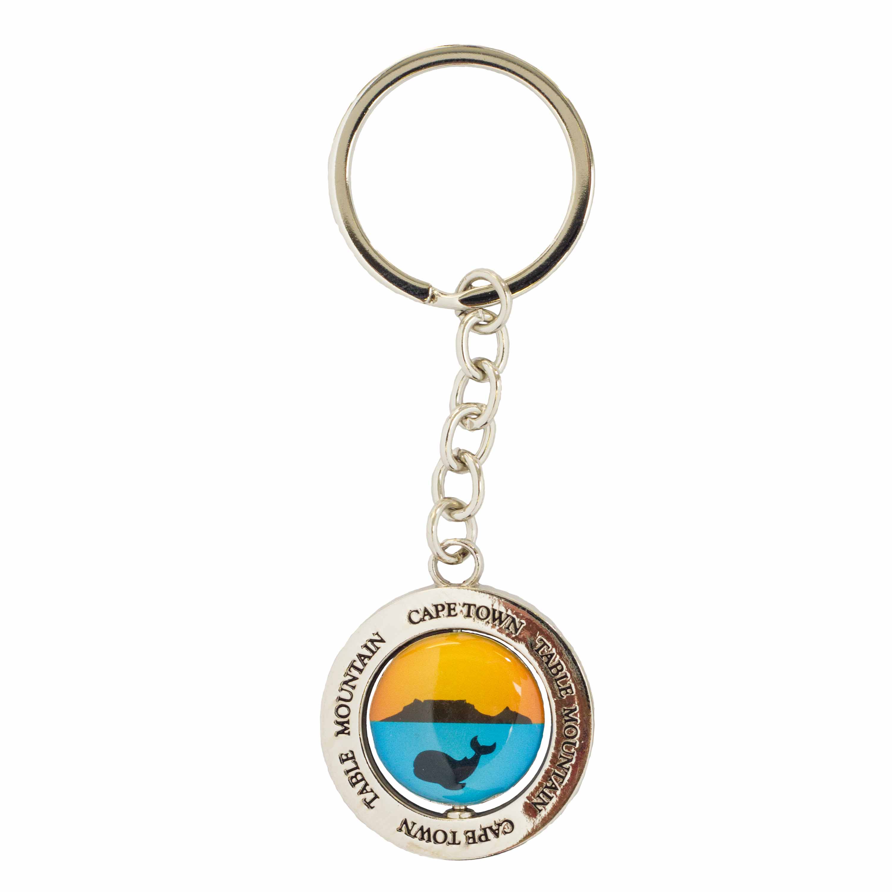 1 Charm Spinning Keyring - Table Mountain - Click Image to Close