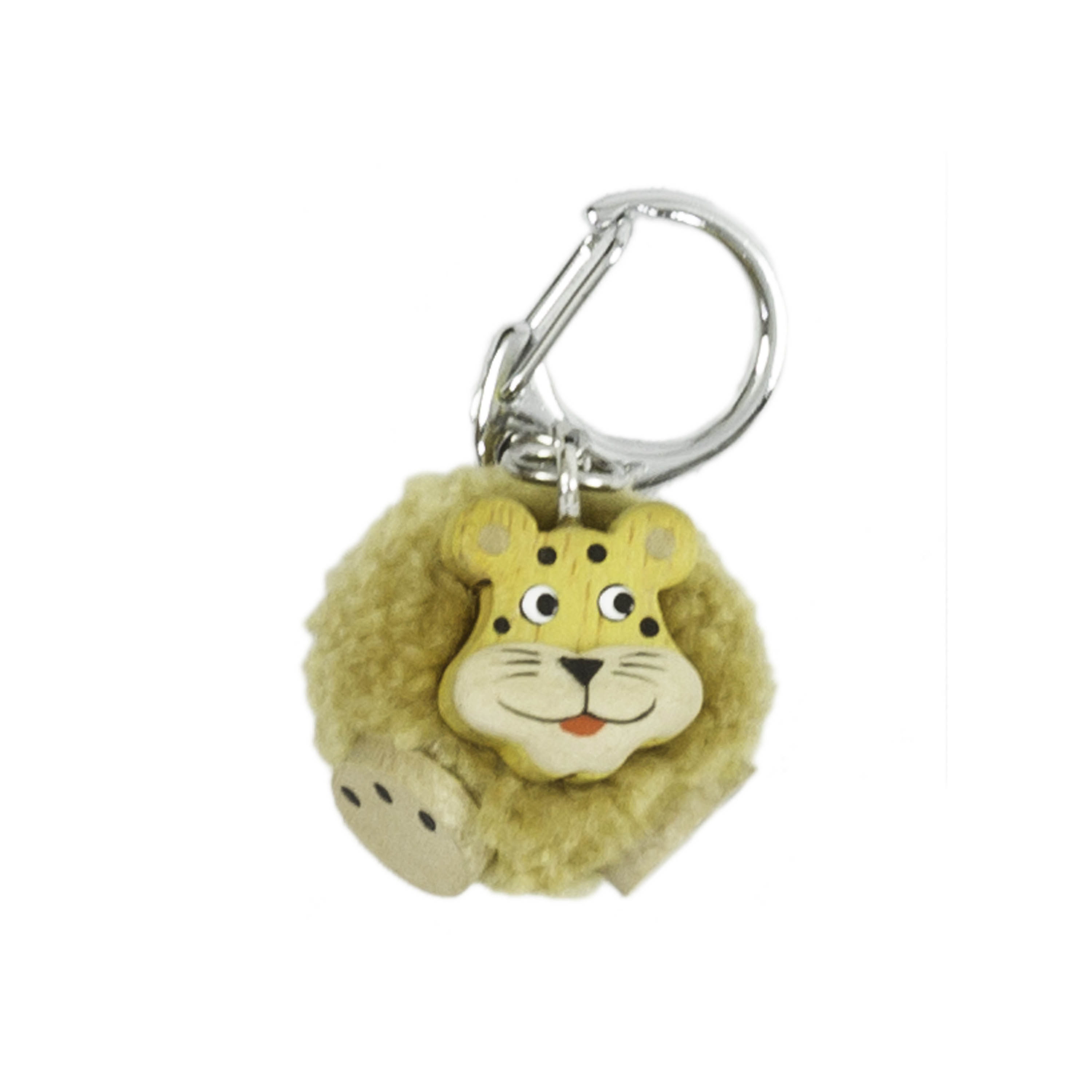 Bao-Cheetah Pompom small keyring (3 pieces) - Click Image to Close