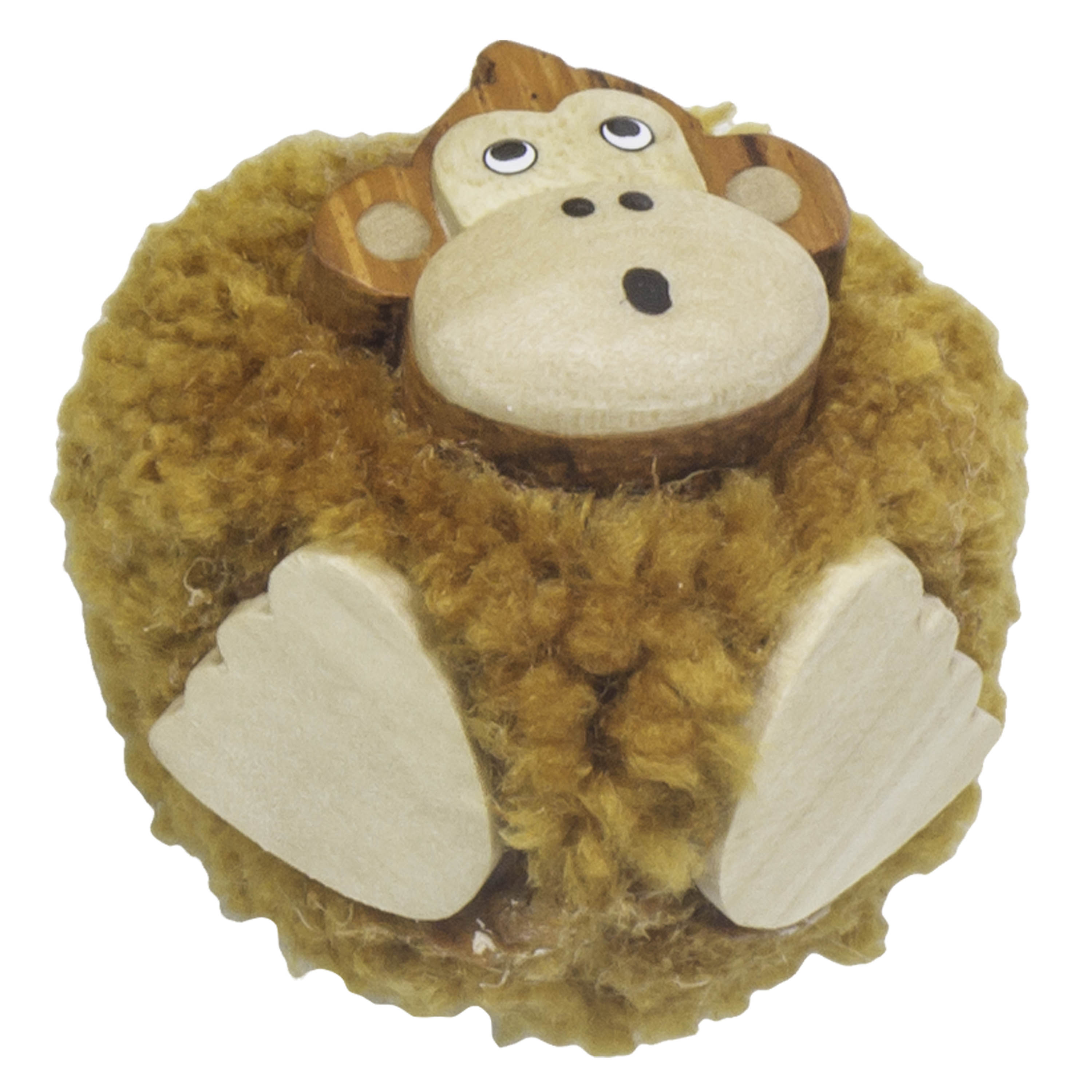 Bao-Monkey Pompom magnet (3 pieces)