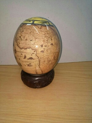 Ostrich Egg: Map-Yellow - Click Image to Close