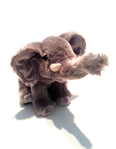 Soft Toys - Sitting Elephant 28cm - Click Image to Close