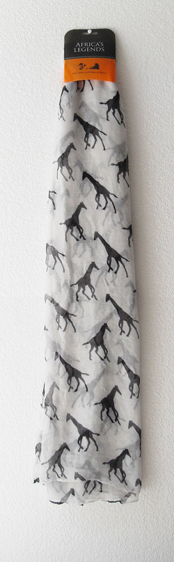 Giraffe Print - White - Click Image to Close