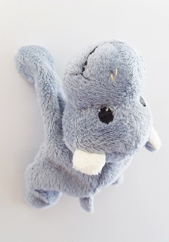Soft toy hippo magnet - Click Image to Close