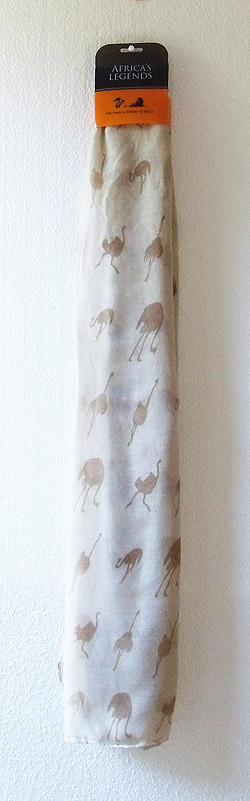 Ostrich print - beige - Click Image to Close