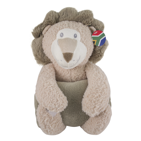 Lion-Fluffy Blanket Toy-Plain