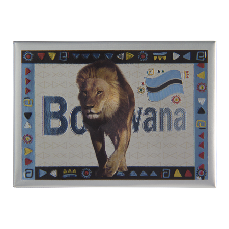 Botswana- Lion (9x6.5cm)
