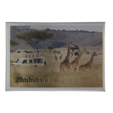 Zimbabwe- Game Drive Giraffe (8x5.5cm)