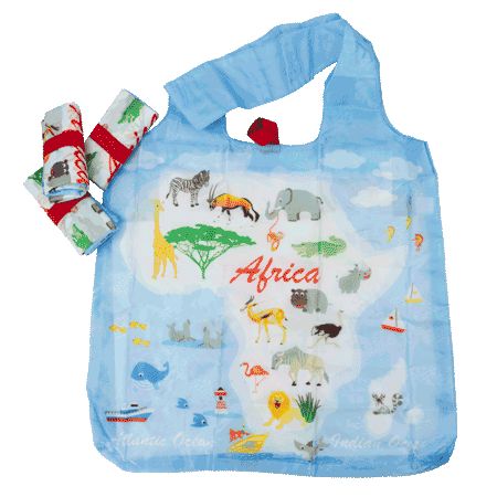 Fold Up Bag Blue