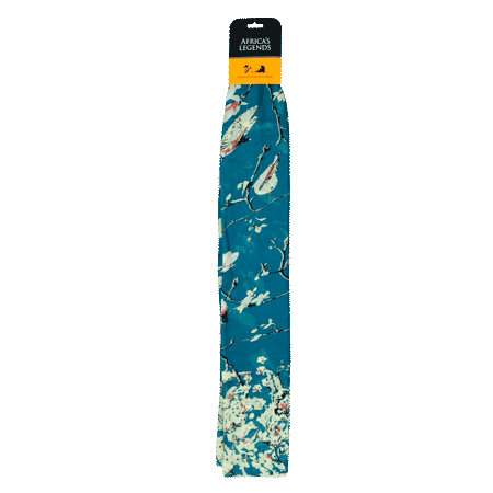 Birds Blossom Dark Blue Large