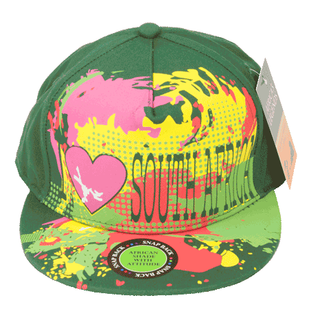 I Love South Africa Snapback - Green