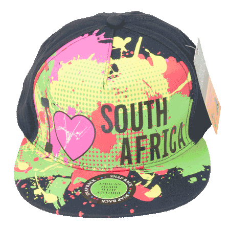 I Love South Africa Snapback - Black
