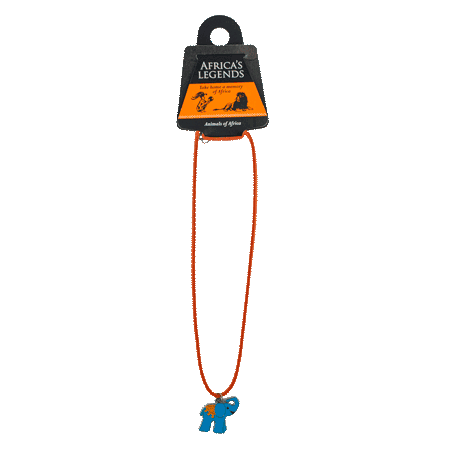 Necklace Pendant Elephant Blue