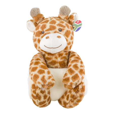 Giraffe-Fluffy Blanket Toy-Plain